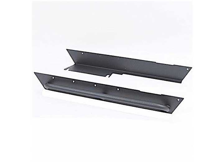97-06 WRANGLER TJ 2DR XRC ROCK SLIDERS W/ STEP - BLACK TEXTURED