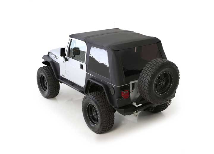 Smittybilt Bowless Combo Top with Tinted Windows - Black Diamond, 1997-2006 Jeep Wrangler TJ