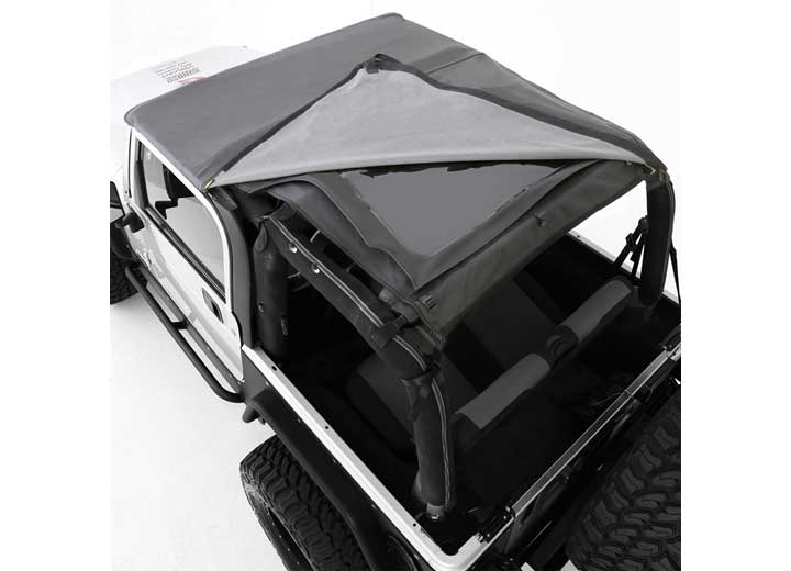 Smittybilt Bowless Combo Top with Tinted Windows - Black Diamond, 1997-2006 Jeep Wrangler TJ