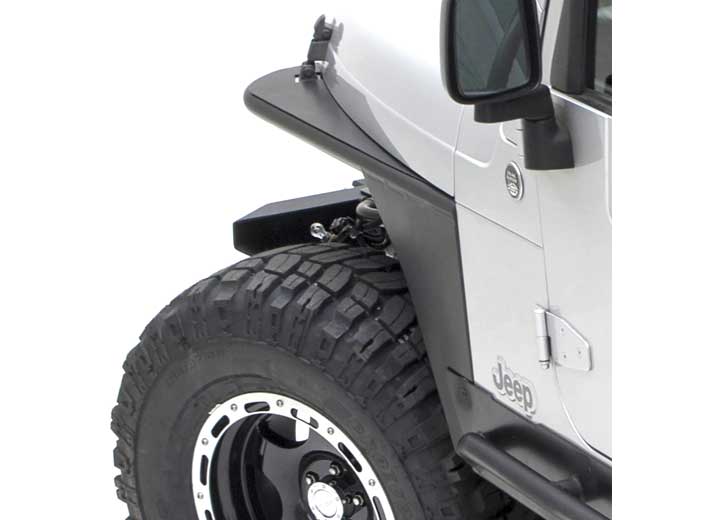 97-06 WRANGLER TJ/LJ 2DR XRC ARMOR FRONT TUBE FENDERS; BLACK TEXTURED