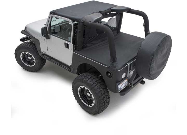97-06 WRANGLER TJ/LJ 2DR XRC ARMOR FRONT TUBE FENDERS; BLACK TEXTURED