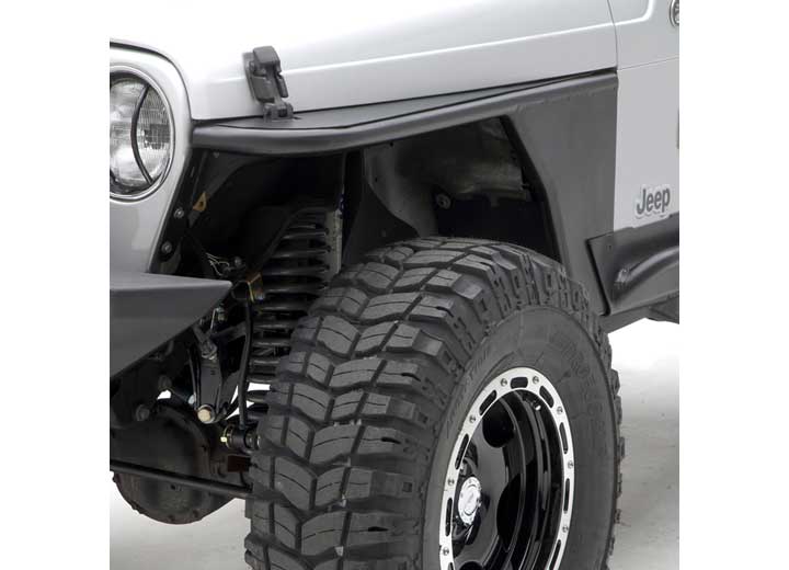 97-06 WRANGLER TJ/LJ 2DR XRC ARMOR FRONT TUBE FENDERS; BLACK TEXTURED
