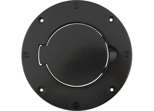 97-06 WRANGLER (TJ/LJ) GAS COVER - BILLET STYLE - GLOSS BLACK