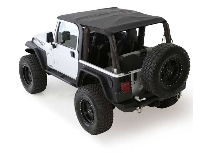 97-06 WRANGLER TJ/LJ XRC ARMOR FRONT TUBE FENDERS W/3IN FLARE; BLACK TEXTURED