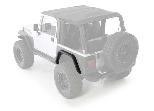 97-06 WRANGLER TJ/LJ XRC REAR 3IN BOLT ON FLARES FOR CORNER GUARDS - BLACK TEXTURED