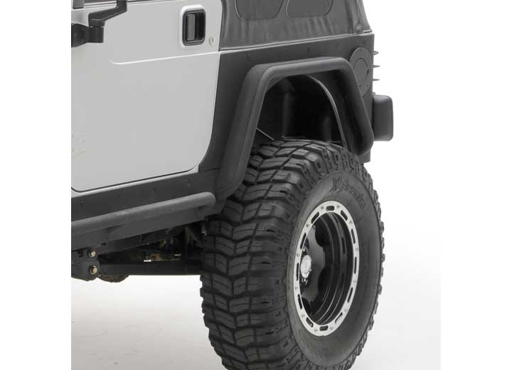 97-06 WRANGLER TJ/LJ XRC REAR 3IN BOLT ON FLARES FOR CORNER GUARDS - BLACK TEXTURED