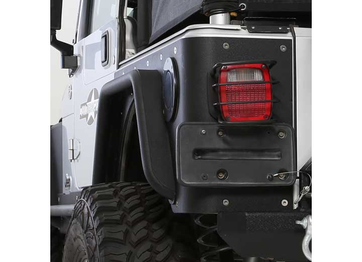 97-06 WRANGLER TJ/LJ XRC REAR 3IN BOLT ON FLARES FOR CORNER GUARDS - BLACK TEXTURED
