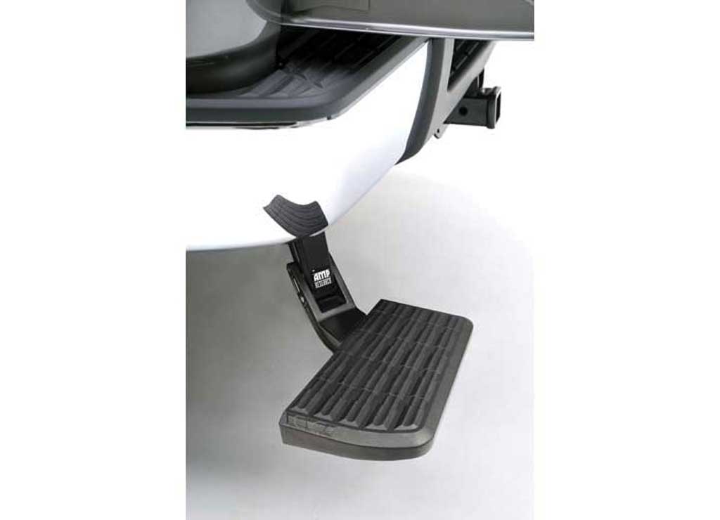 Amp Research - 99 - 06 SILVERADO/SIERRA 1500/2500/3500 BEDSTEP FLIP DOWN BUMPER STEP