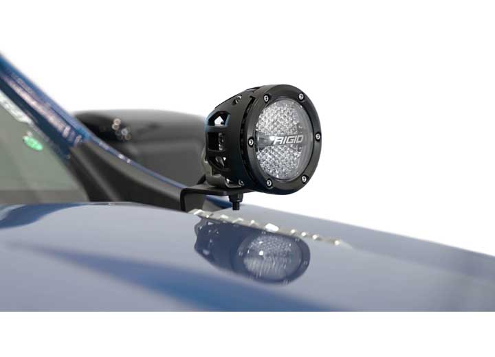 22-C SILVERADO/SIERRA 1500 DITCH LIGHT BRACKETS BLACK