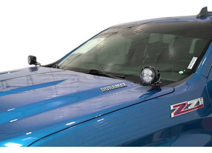 22-C SILVERADO/SIERRA 1500 DITCH LIGHT BRACKETS BLACK Addictive Desert