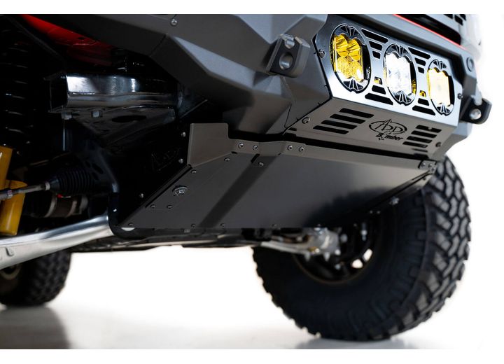 21-C FORD BRONCO BOMBER SKID PLATE STAIN BLACK POWDER COAT FINISH