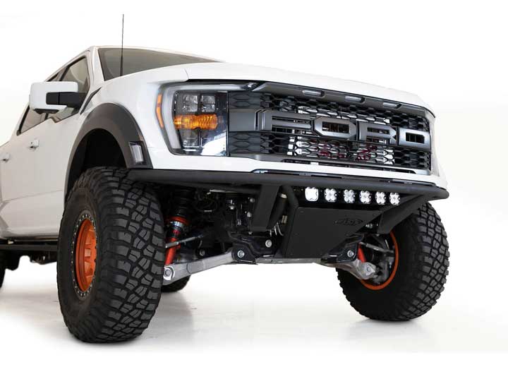 21-C F150 RAPTOR PRO FRONT BUMPER HAMMER BLACK POWDER COAT FINISH