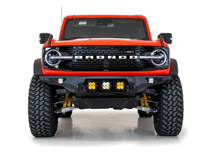 21-C FORD BRONCO BOMBER FRONT BUMPER BLACK POWDERCOAT FINISH