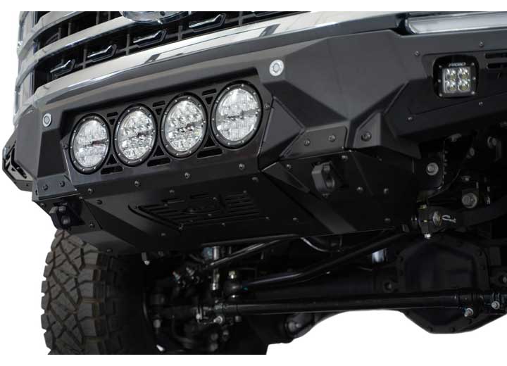 23-C F250/F350 BOMBER FRONT BUMPER W/ RECESSED MOUNTS FOR 3 BAJA LP6 LIGHTS