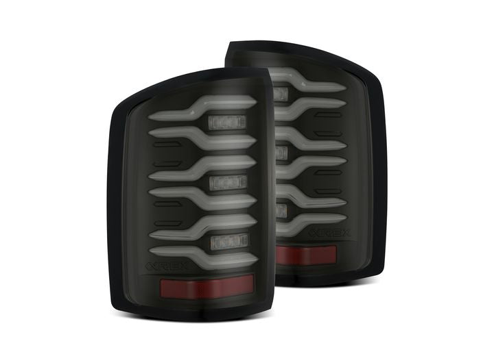 AlphaRex LUXX-Series LED Tail Lights for 2014-2018 GMC Sierra - Alpha-Black Edition