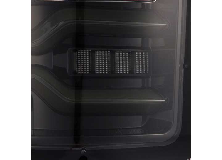 AlphaRex LUXX-Series LED Tail Lights for 2019-2024 Ram 1500 - Alpha-Black with Sequential Turn Signals and Enhanced Durability