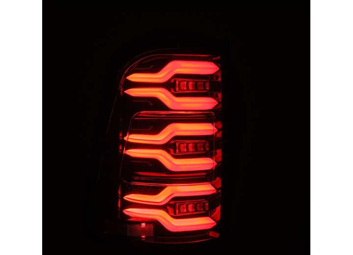 AlphaRex LUXX-Series LED Tail Lights for 2019-2024 Ram 1500 - Alpha-Black with Sequential Turn Signals and Enhanced Durability