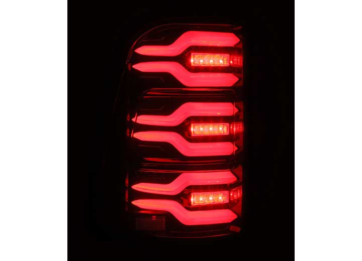 AlphaRex LUXX-Series Black-Red LED Tail Lights for 2019-2024 Ram 1500
