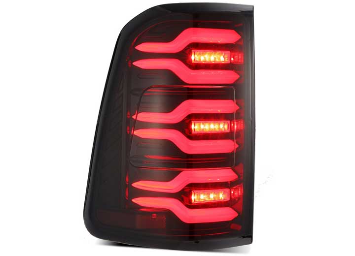 AlphaRex LUXX-Series Black-Red LED Tail Lights for 2019-2024 Ram 1500