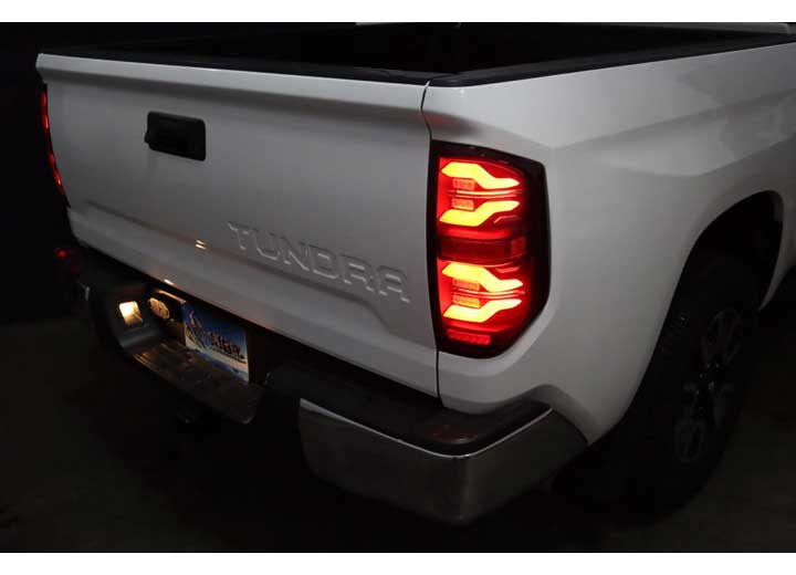 AlphaRex LUXX-Series LED Tail Lights for 14-21 Toyota Tundra – Alpha-Black with Sequential Turn Signals for Enhanced Safety and Visibility AlphaRex USA