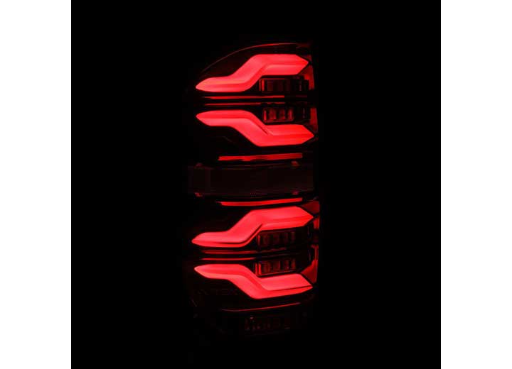 AlphaRex LUXX-Series Black LED Tail Lights for 2014-2021 Toyota Tundra - Sequential Turn Signal Design - DOT/SAE Approved