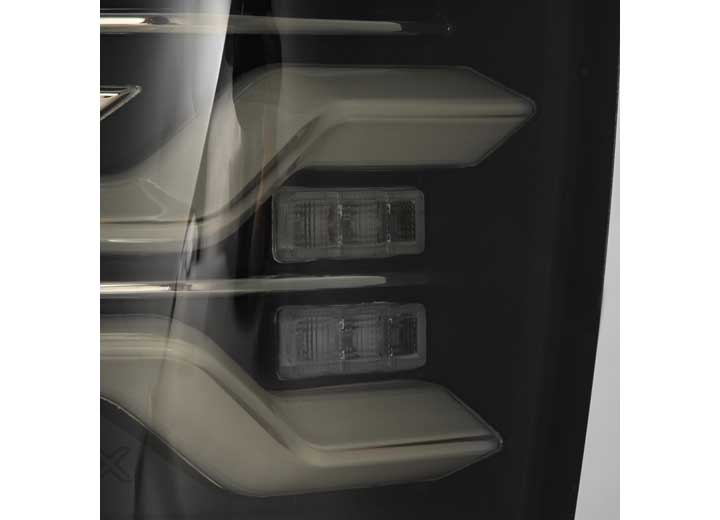 AlphaRex LUXX-Series Black LED Tail Lights for 2005-2015 Toyota Tacoma - Enhanced Visibility with Sequential Turn Signals