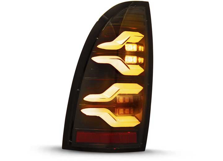 AlphaRex LUXX-Series Black LED Tail Lights for 2005-2015 Toyota Tacoma - Enhanced Visibility with Sequential Turn Signals