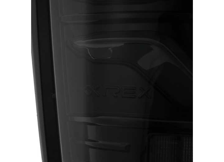 AlphaRex LUXX-Series LED Tail Lights for 2016-2023 Toyota Tacoma - Stealthy Alpha-Black Finish