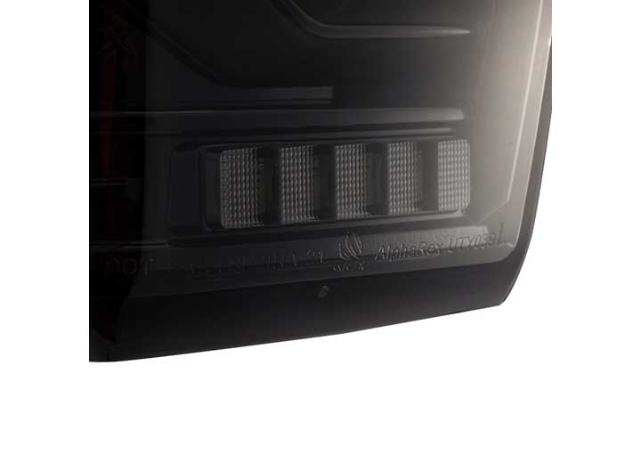 AlphaRex LUXX-Series LED Tail Lights for 2016-2023 Toyota Tacoma - Stealthy Alpha-Black Finish