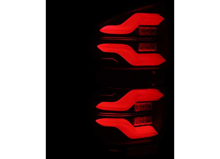 AlphaRex LUXX-Series LED Tail Lights for 2016-2023 Toyota Tacoma - Stealthy Alpha-Black Finish