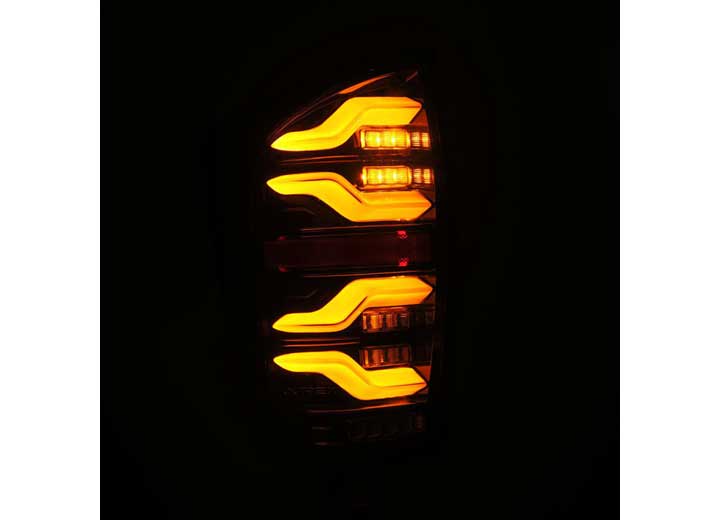 AlphaRex LUXX-Series LED Tail Lights for 2016-2023 Toyota Tacoma - Stealthy Alpha-Black Finish