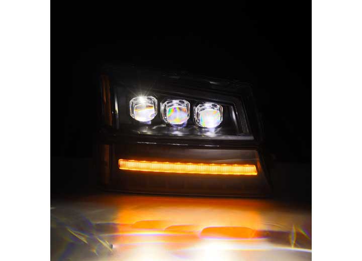 AlphaRex NOVA-Series Black LED Projector Headlights for 2003-2006 Chevrolet Silverado & 2002-2006 Avalanche