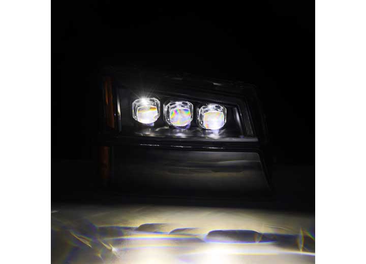 AlphaRex NOVA-Series Black LED Projector Headlights for 2003-2006 Chevrolet Silverado & 2002-2006 Avalanche