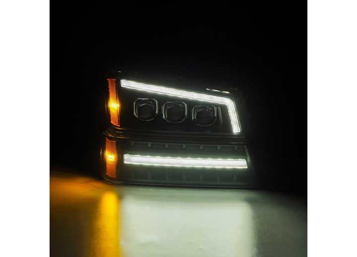AlphaRex NOVA-Series Black LED Projector Headlights for 2003-2006 Chevrolet Silverado & 2002-2006 Avalanche