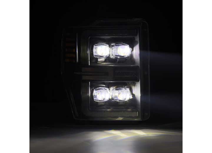AlphaRex NOVA-Series Black LED Projector Headlights with Sequential Turn Signals & DRL for 08-10 Ford Super Duty AlphaRex USA