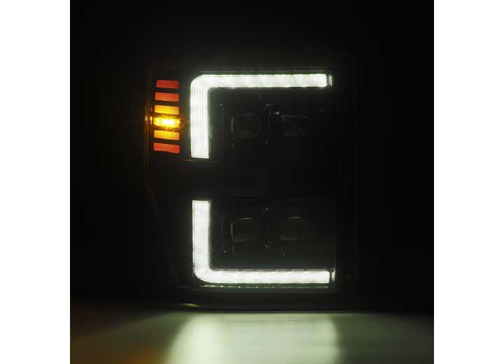 AlphaRex NOVA-Series Black LED Projector Headlights with Sequential Turn Signals & DRL for 08-10 Ford Super Duty AlphaRex USA