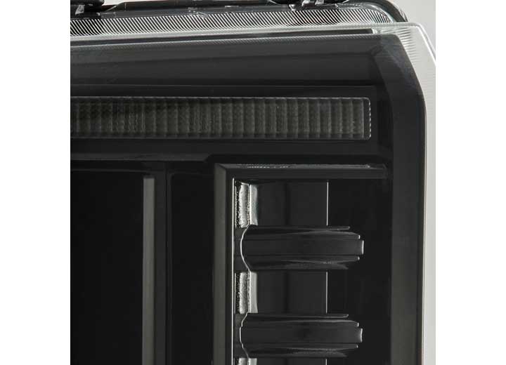 AlphaRex USA LUXX-Series LED Projector Headlights - Alpha-Black for 2005-2007 Ford Super Duty/Excursion with Sequential Turn Signals & DRL