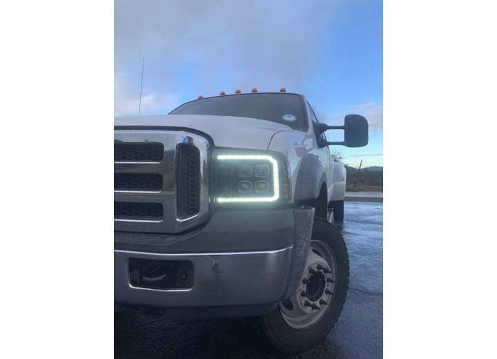 NOVA-Series Alpha-Black LED Projector Headlights for 05-07 Ford Super Duty/Excursion – Enhanced Nighttime Visibility & Rugged Design