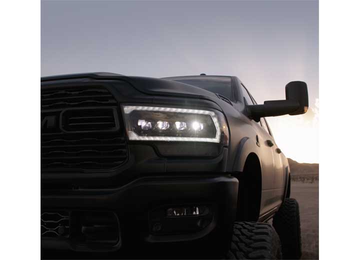 AlphaRex NOVA-Series LED Headlights for 2019-2022 Dodge Ram 2500/3500/4500 - Stealth Alpha Black Design
