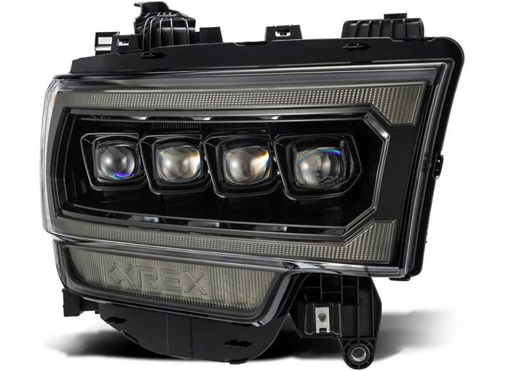 AlphaRex NOVA-Series LED Headlights for 2019-2022 Dodge Ram 2500/3500/4500 - Stealth Alpha Black Design