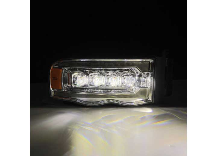 AlphaRex NOVA-Series Chrome LED Projector Headlights for 2002-2005 Dodge Ram