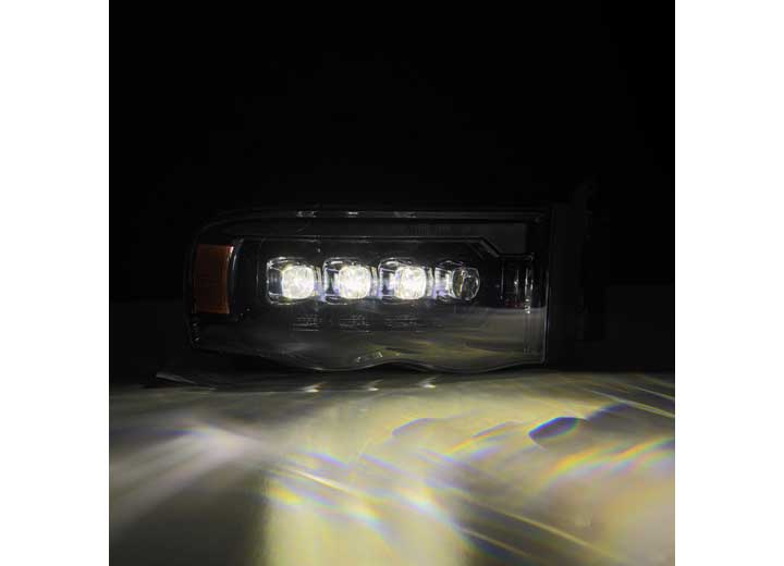 AlphaRex NOVA-Series LED Projector Headlights for 2002-2005 Dodge Ram 1500/2500/3500 – Dynamic Turn Signals, DRL, and Sporty Black Finish