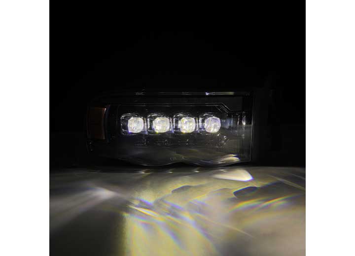 AlphaRex NOVA-Series LED Projector Headlights for 2002-2005 Dodge Ram 1500/2500/3500 – Dynamic Turn Signals, DRL, and Sporty Black Finish