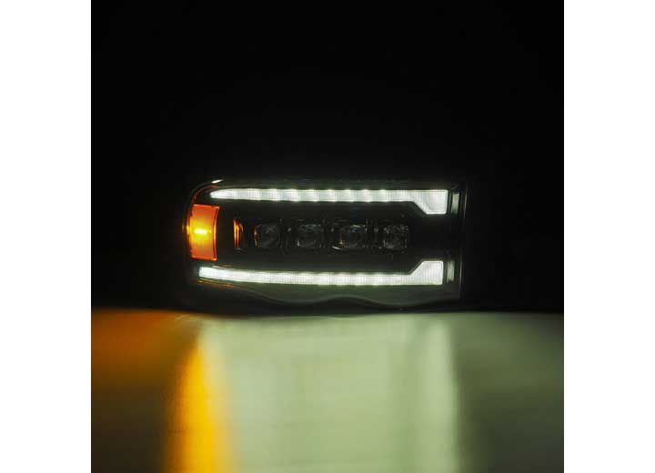 AlphaRex NOVA-Series LED Projector Headlights for 2002-2005 Dodge Ram 1500/2500/3500 – Dynamic Turn Signals, DRL, and Sporty Black Finish