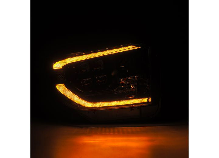 AlphaRex NOVA-Series G2 LED Projector Headlights - Quad Projectors with Sequential Turn Signals for 2014-2021 Toyota Tundra, Alpha-Black Housing
