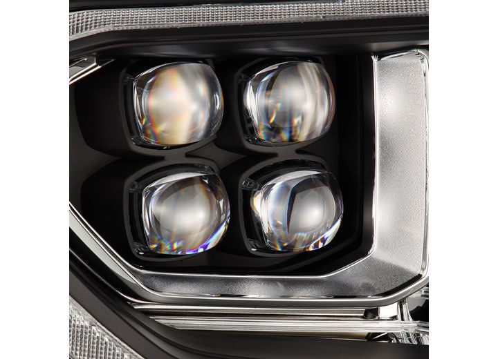 NOVA-Series G2 LED Projector Headlights for 2014-2021 Toyota Tundra – Sleek Black Design, Quad Projectors, and Dynamic Sequential Turn Signals