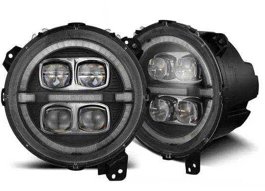 AlphaRex NOVA-Series Black LED Projector Headlights for 2018-2023 Jeep Wrangler JL & Gladiator JT