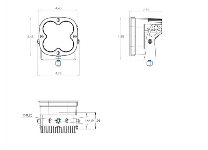 Baja Designs XL Pro LED Auxiliary Light Pod Pair (Clear Spot) Baja Designs