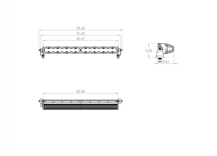 Baja Designs S8 Straight LED Light Bar (Clear Driving/Combo)