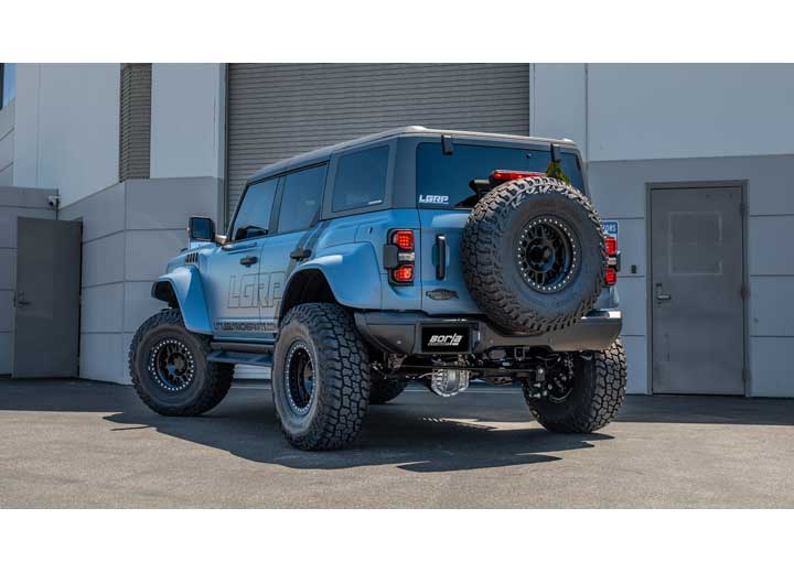 22-C Bronco Raptor 3.0L Turbo Cat-Back ATAK Exhaust System With Black Exhaust Tips Borla Exhaust